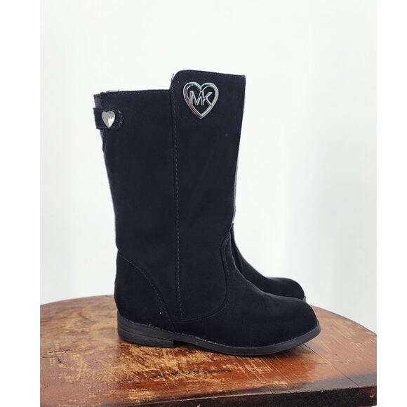 MK Michael Kors Anthem Toddler Black Zip Up Boots Size 7 - Picture 2 of 10